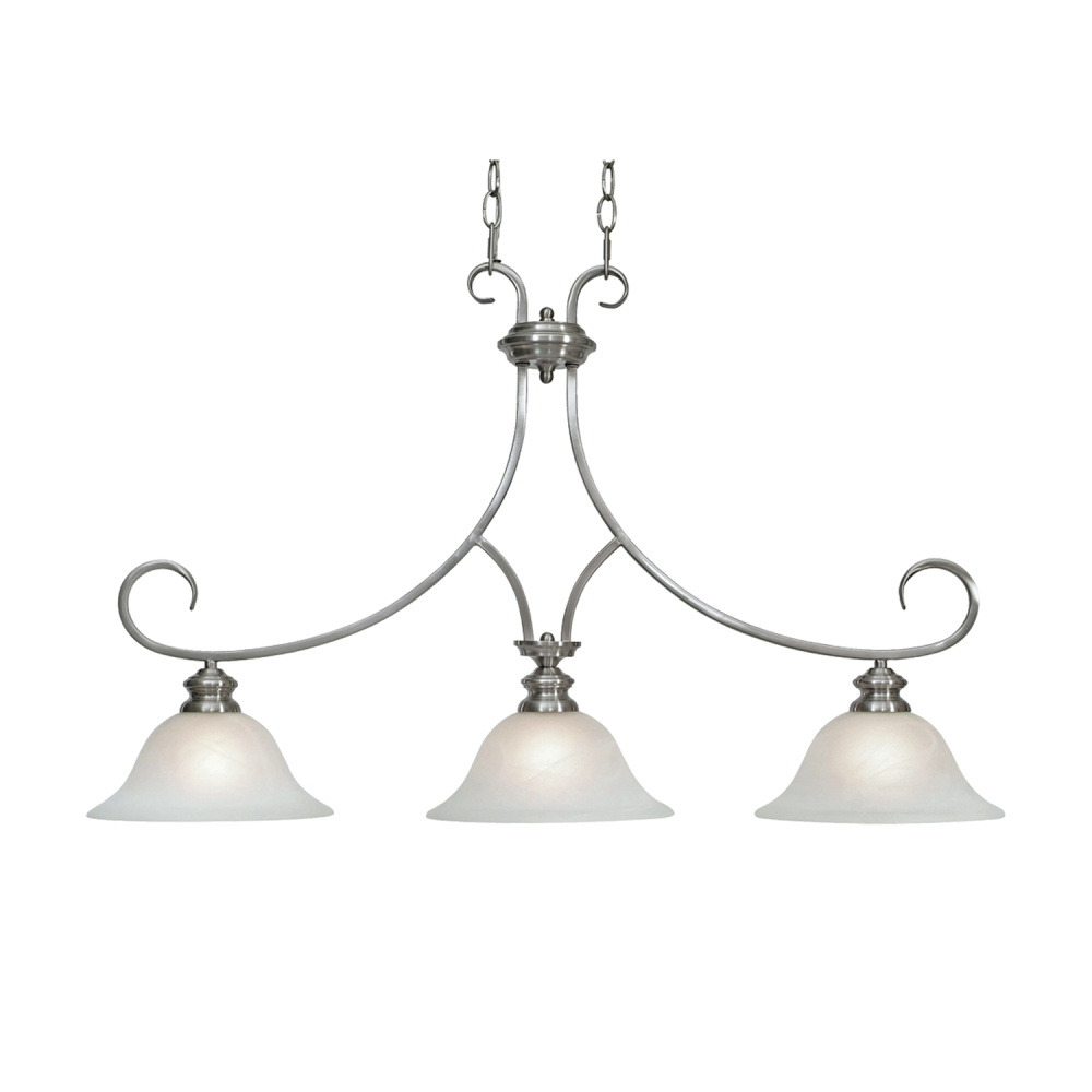 Wry Lighting Lancaster 3-light Pendant in Pewter